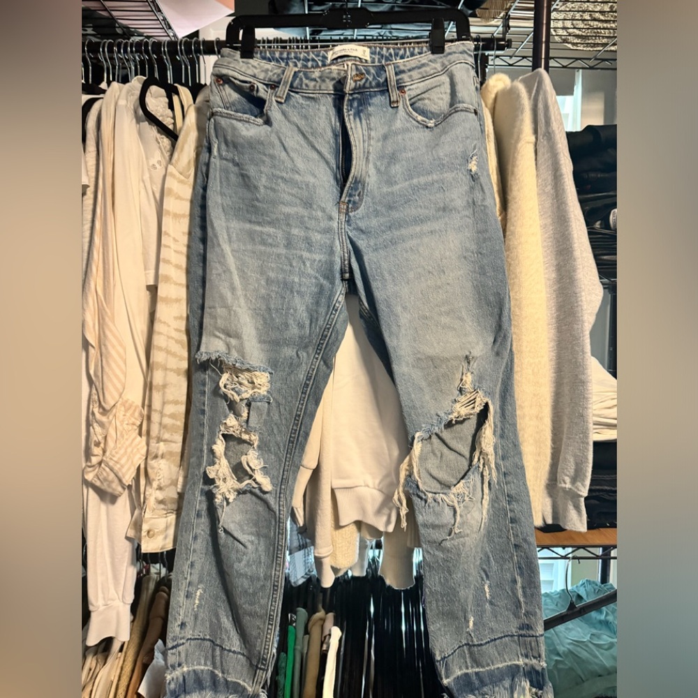 Abercrombie mom jeans
